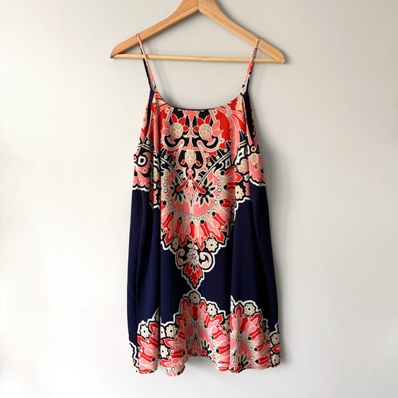 Peach Love California Dress Navy - Picture 2 of 6